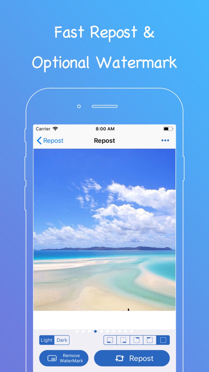 Repost for Instagarm Quickly