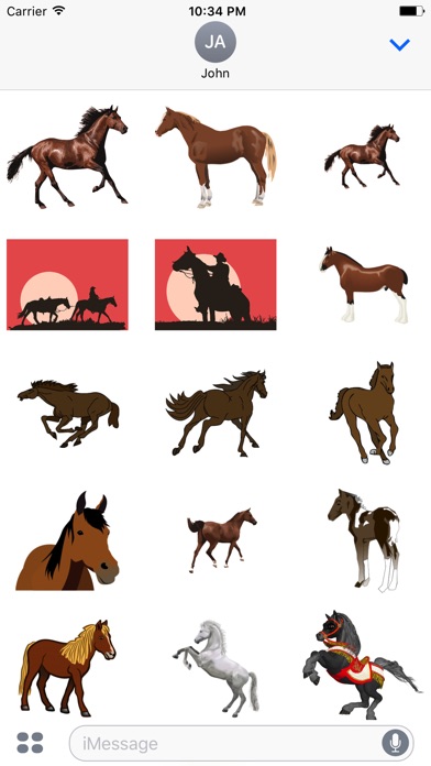 Majestic Horse Stickers screenshot 2