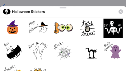 Halloween Stickers Screenshot on iOS