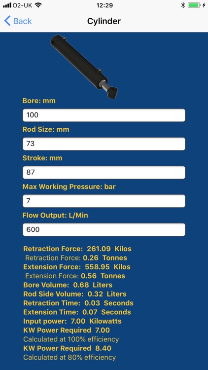 Hydraulic Megastore Calculator screenshot-3