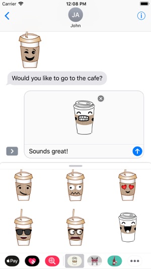 咖啡貼紙 Cafemoji(圖1)-速報App