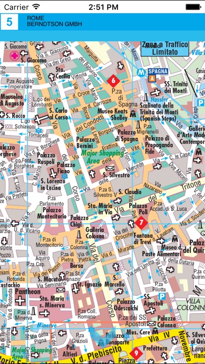 Rome. City map