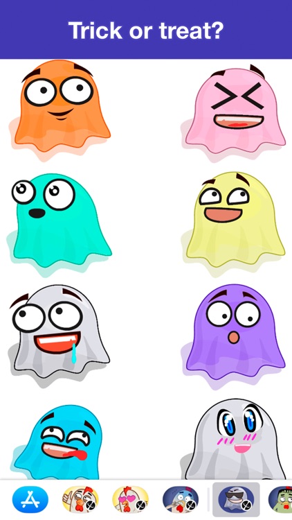 Ghosts - Halloween stickers