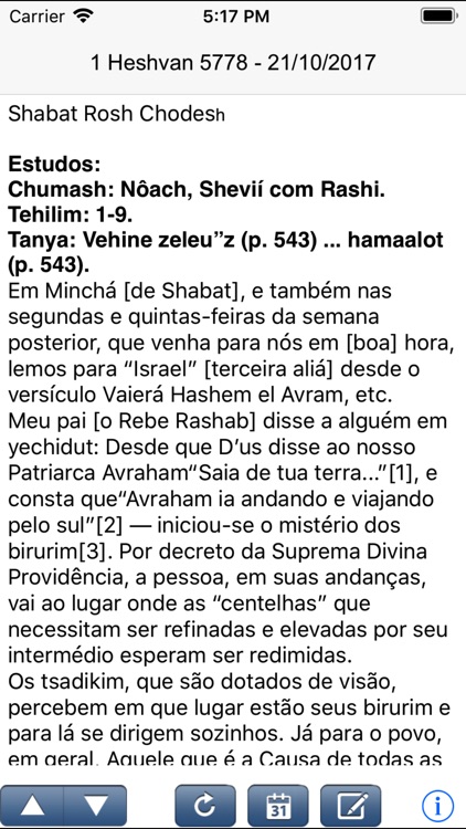 Hayom Yom em português screenshot-3