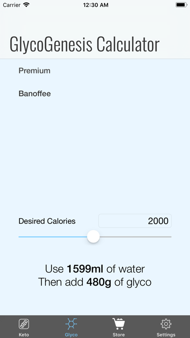 Genesis Foods Calculator screenshot 3
