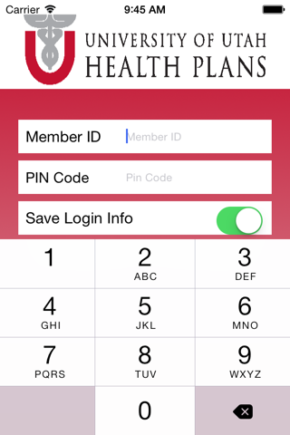 University of Utah Health Plans ID Card - náhled