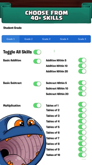 Grade 1 - 5 Monster Math Games(圖5)-速報App