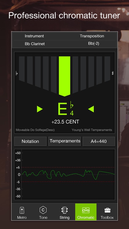 TE Tuner Chromatic tuner&tempo