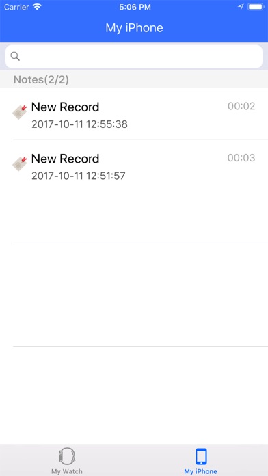 Voice Recorder Run on Watch1&2 screenshot 2