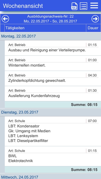 Azubiheft App By ORA Software GmbH