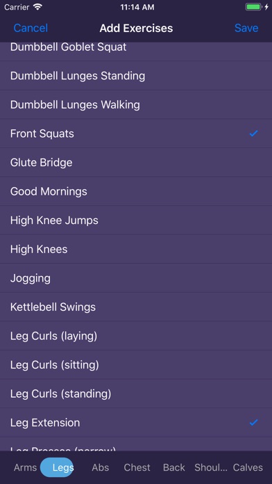 FitLog - A Simple Fitness Log screenshot 2