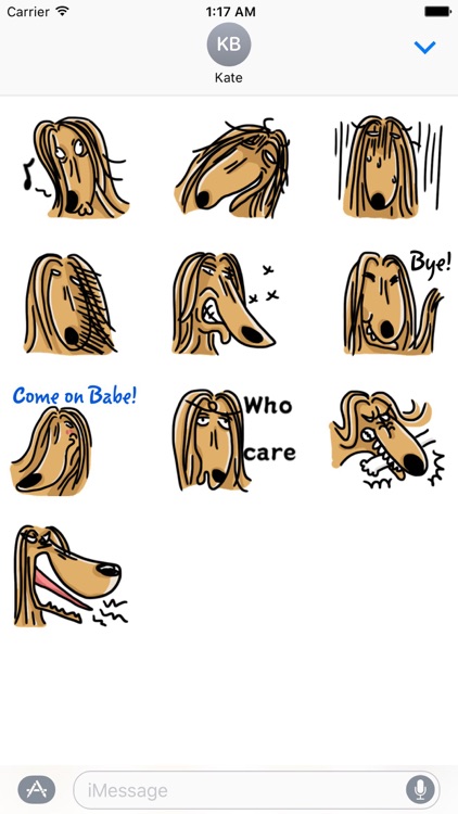 Funny Afghan Hound Dog Sticker