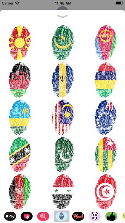 Fingerprint Flags Sticker Pack screenshot-7