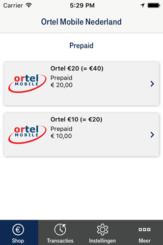 Ortel Mobile Nederland screenshot 2