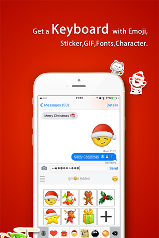 Emoji Added - Christmas Emoji screenshot 2