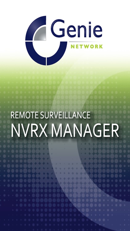 Genie NVRX Manager