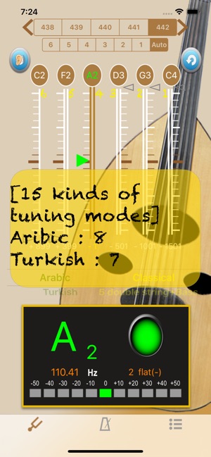 烏德琴調音器 - Tuner for Oud(圖4)-速報App