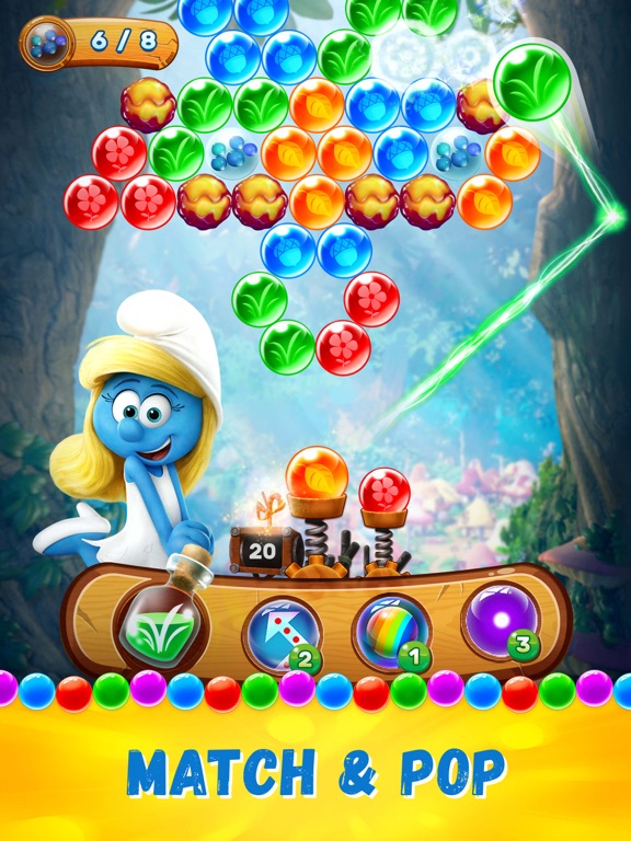 Smurfs Bubble Shooter Story на iPad