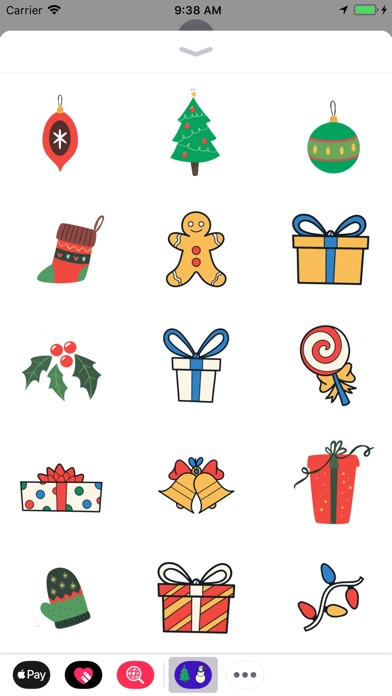 Merry Christmas stuff emoji screenshot 2