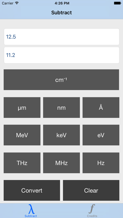 How to cancel & delete Spectroscopic Unit Converter from iphone & ipad 3