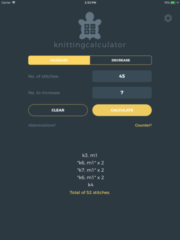 Knitting Calculator - náhled