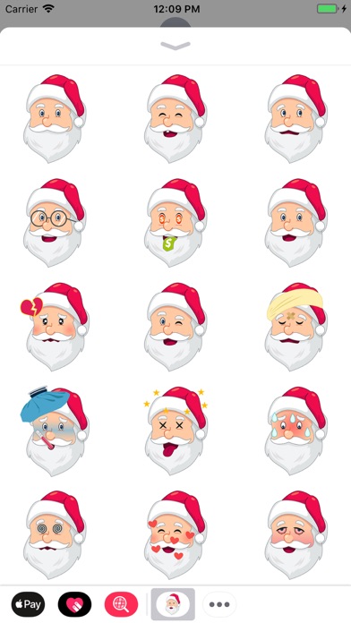 Santa Claus Emoji Stickers screenshot 2