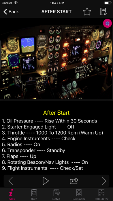 Beech Baron Flight Checklist screenshot 3