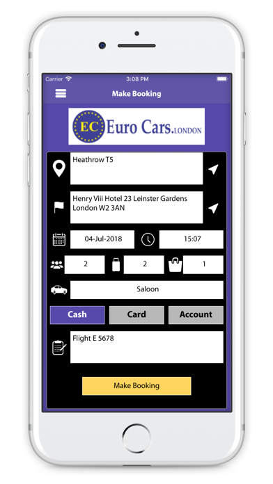 Euro Cars London Passenger screenshot 4