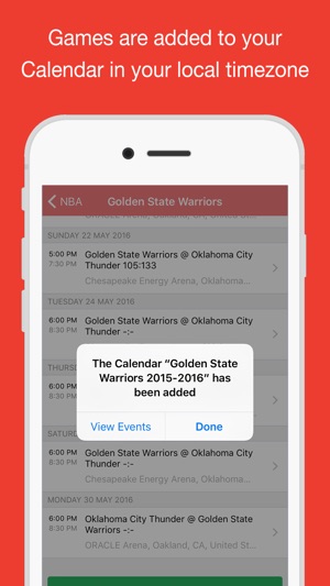 Basketball for iPhone Calendar(圖3)-速報App