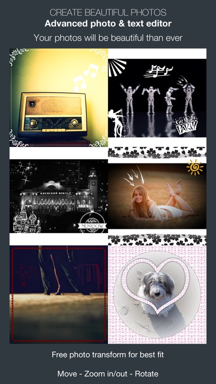 PicWhite : Pic frame, stickers