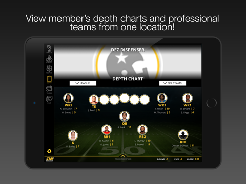 theDraftNight Fantasy Football Draft Board screenshot 2