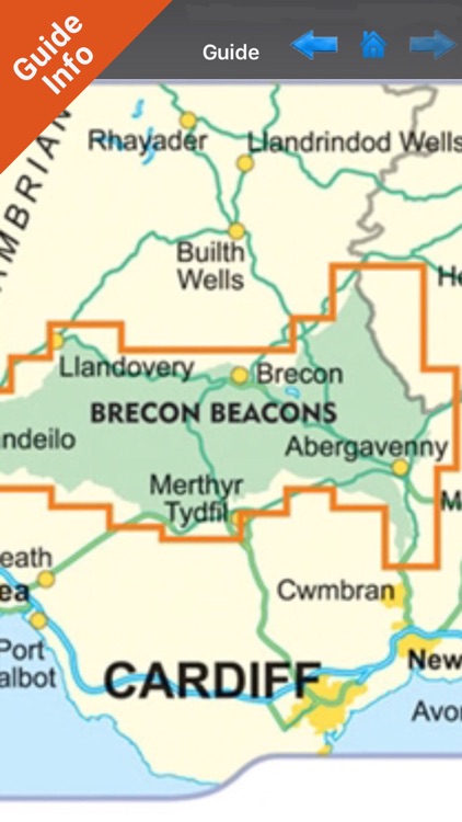 Brecon Beacons National Park - GPS Map Navigator