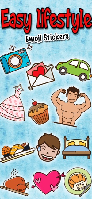 Easy Lifestyle Emoji Stickers