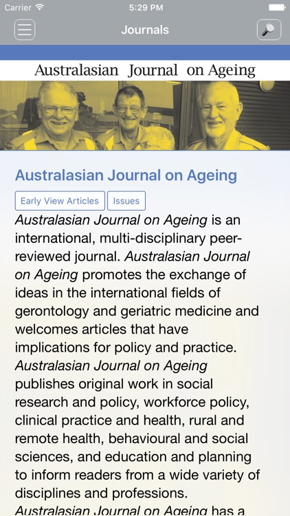 Australasian Journal on Ageing
