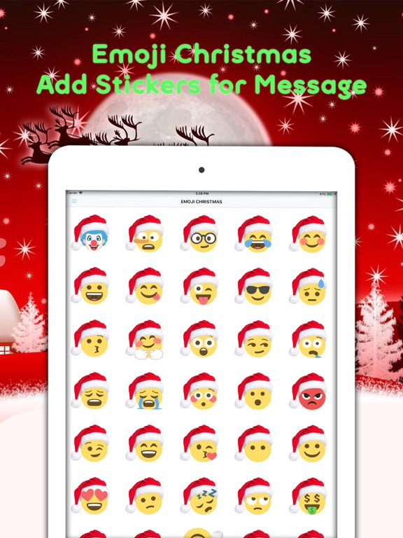 Christmas Emojis & Animated Screenshots
