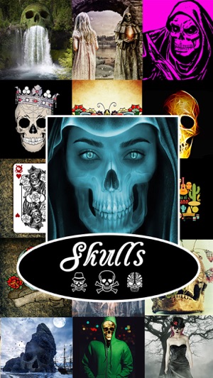 SKULLS Gothic Wallpaper Maker(圖1)-速報App