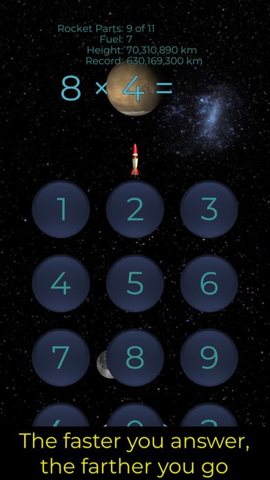Rocket Arithmetic Times Tables screenshot 3