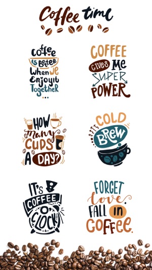 Coffee Time Fun Stickers App(圖3)-速報App