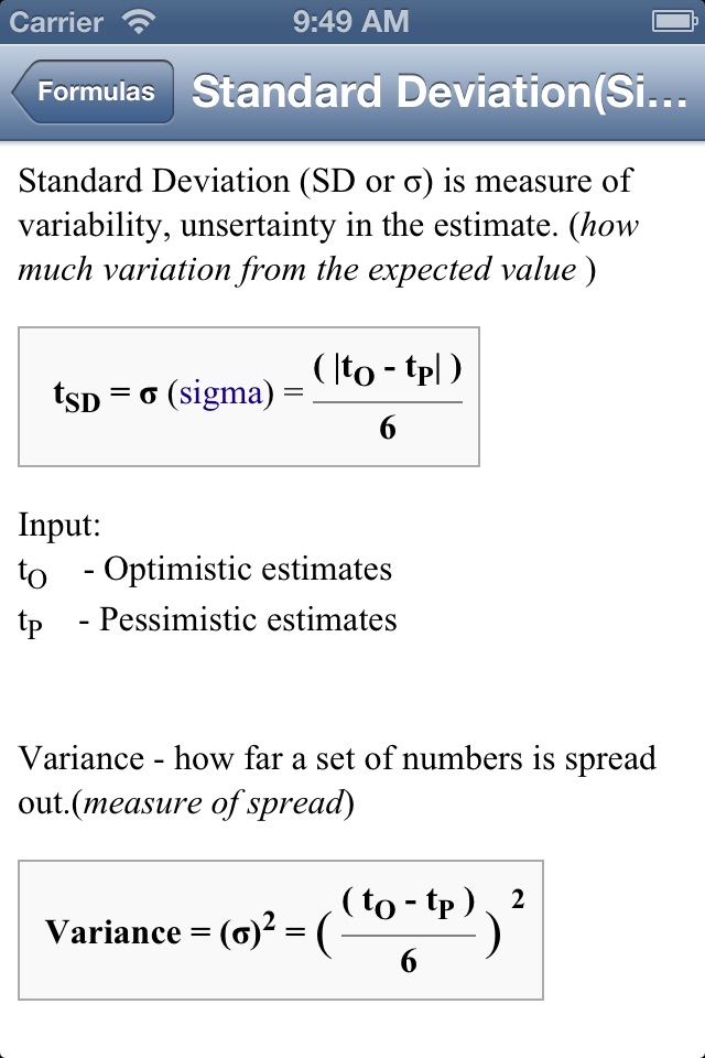 PM Formulas (PMP exam prep) screenshot 3
