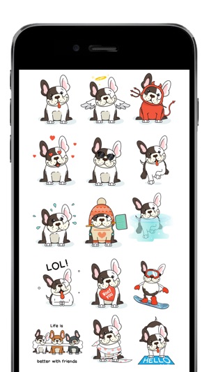 BulldogMoji - Bulldog Emojis & Stickers(圖2)-速報App