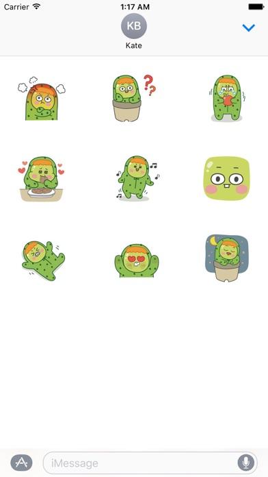 Little Cactus Emoji Sticker screenshot 2