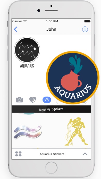 Aquarius Stickers Horoscope screenshot 2