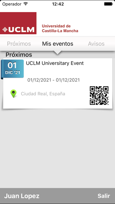 Eventos UCLM screenshot 2