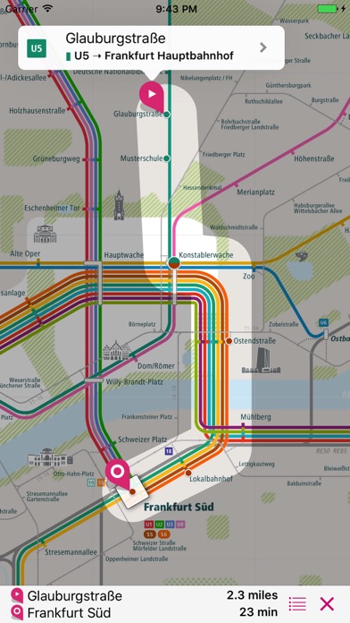 Frankfurt Rail Map Lite screenshot 3