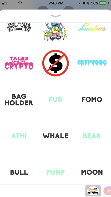 Bitcoin Crypto Flash Stickers screenshot-3