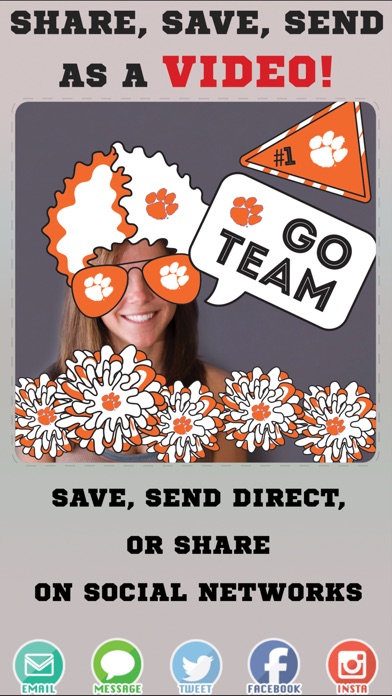 Clemson Tigers Animated Selfie Stickers screenshot 4
