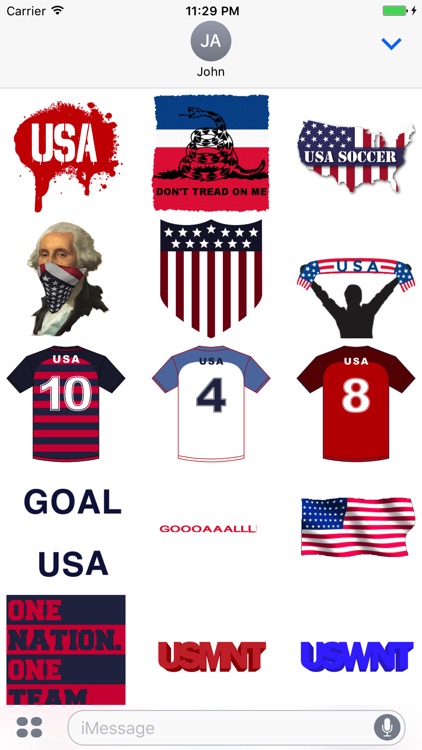 USA Soccer Stickers