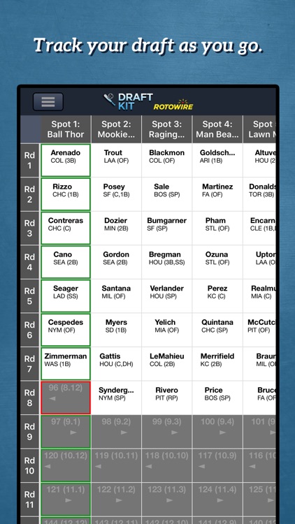 Fantasy Baseball Draft Kit '18 screenshot-4