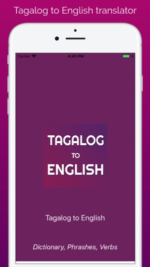 Tagalog - English Translator