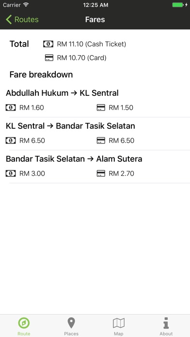 Rapidly - LRT / MRT route fare screenshot 3